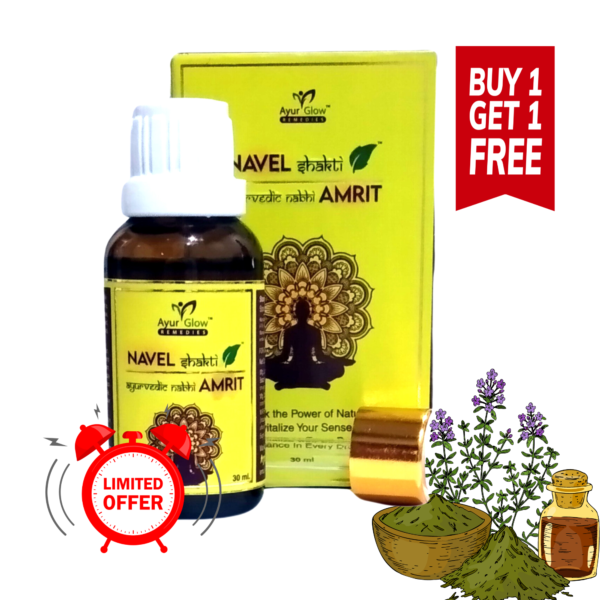 Navel Shakti Amrit (Ayurvedic Nabhi Amrit) 30ml, BUY ONE GET ONE FREE